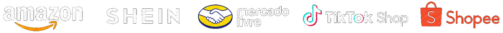 Amazon, SHEIN, Mercado Livre, TikTok Shop, Shopee